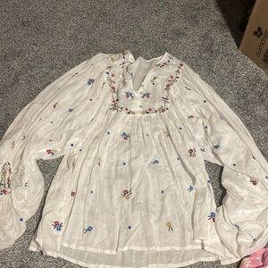 Free people smock floral blouse - XL